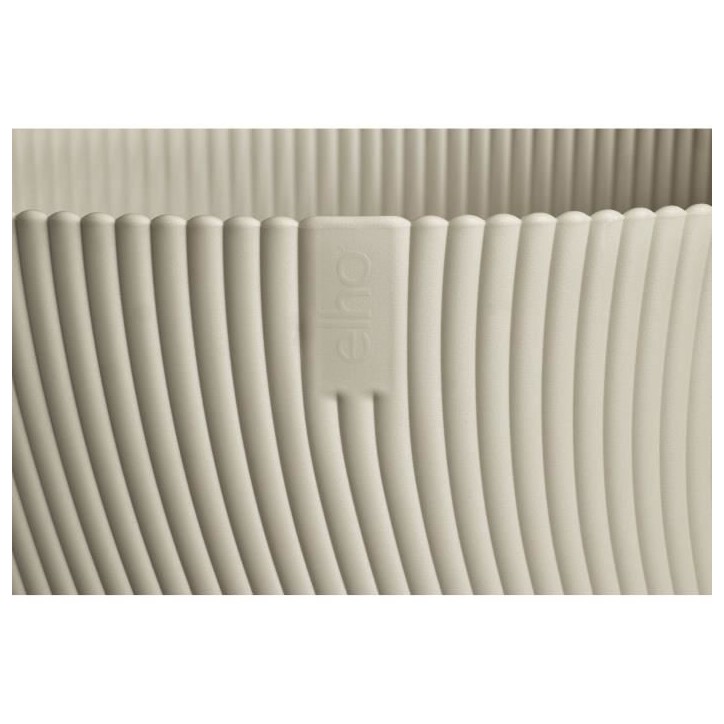 ELHO Pot de fleurs Sereh Rond 30 - Beige - Ø 29.5 x H 25 cm - 100% recyclé ELHO Pot de fleurs Sereh Rond 30 - Beige - Ø 29.5 x H 25 cm - 100% recyclé