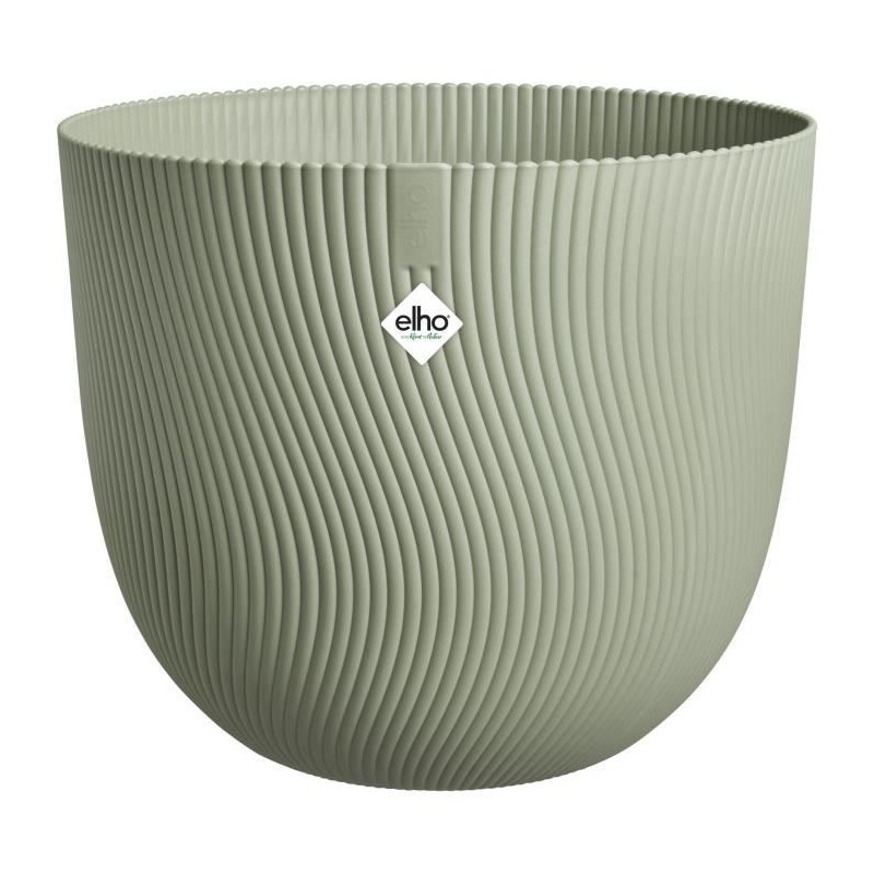 ELHO Pot de fleurs Sereh Rond 40 - Vert - Ø 39 x H 33 cm - 100% recyc