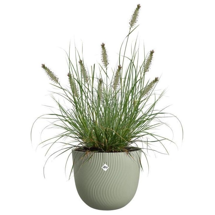 ELHO Pot de fleurs Sereh Rond 40 - Vert - Ø 39 x H 33 cm - 100% recyclé ELHO Pot de fleurs Sereh Rond 40 - Vert - Ø 39 x H 33 cm - 100% recyclé