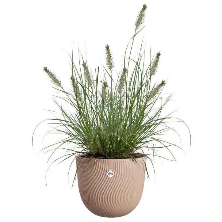 ELHO Pot de fleurs Sereh Rond 40 - Marron - Ø 39 x H 33 cm - 100% recyclé ELHO Pot de fleurs Sereh Rond 40 - Marron - Ø 39 x H 33 cm - 100% recyclé