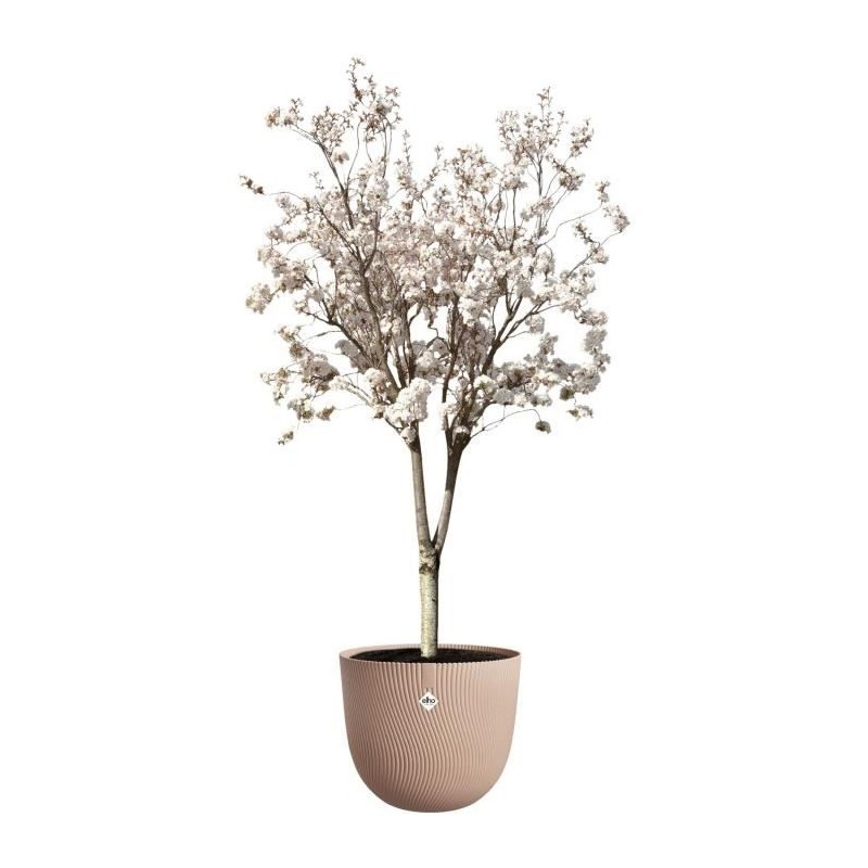 ELHO Pot de fleurs Sereh Rond 47 - Marron - Ø 47 x H 40 cm - 100% rec ELHO Pot de fleurs Sereh Rond 47 - Marron - Ø 47 x H 40 cm - 100% rec