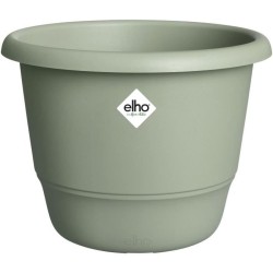 ELHO Pot de fleurs Amiga Rond 25 - Vert - Ø 24.5 x H 18 cm - Extérie
