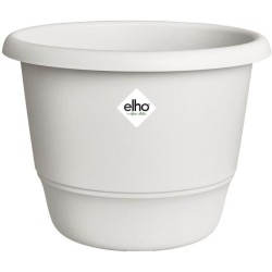 ELHO Pot de fleurs Amiga Rond 30 - Blanc - Ø 29.5 x H 22 cm - Extéri
