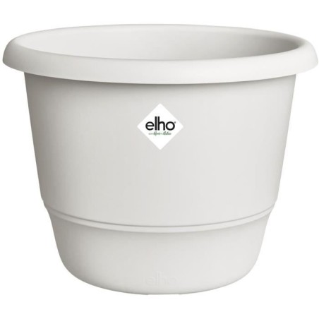 ELHO Pot de fleurs Amiga Rond 30 - Blanc - Ø 29.5 x H 22 cm - Extéri