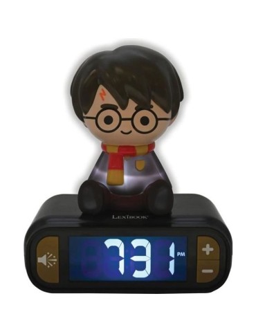 Réveil digital Harry Potter en 3D avec effets sonores et veilleuse lumineuse - LEXIBOOK
