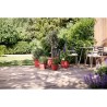 ELHO Pot de fleurs Amiga Rond 40 - Rouge - Ø 39 x H 29 cm - Extérieu