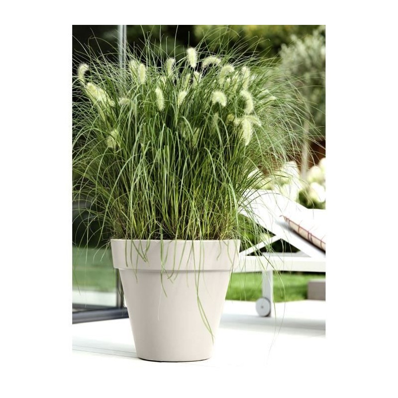 ELHO Pot de fleurs Pure Rond 60 - Blanc - Ø 59 x H 54 cm - 100% recyc ELHO Pot de fleurs Pure Rond 60 - Blanc - Ø 59 x H 54 cm - 100% recyc