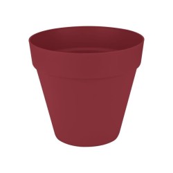 ELHO Pot de fleur Loft Urban Rond - Rouge - Ø 28.5 x H 26 cm - Extér