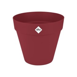 ELHO Pot de fleur Loft Urban Rond - Rouge - Ø 28.5 x H 26 cm - Extér
