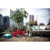 ELHO Pot de fleur Loft Urban Rond - Rouge - Ø 28.5 x H 26 cm - Extér