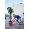ELHO Pot de fleur Loft Urban Rond - Rouge - Ø 28.5 x H 26 cm - Extér