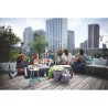 ELHO Pot de fleur Loft Urban Rond avec roues - Violet - Ø 38.5 x H 35