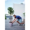 ELHO Pot de fleur Loft Urban Rond avec roues - Violet - Ø 38.5 x H 35