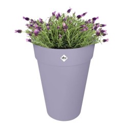 ELHO Pot de fleur Loft Urban Rond - Haut 35 - Violet - Ø 33,5 x H 45