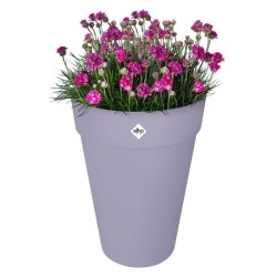 ELHO Pot de fleur Loft Urban Rond - Haut 35 - Violet - Ø 33,5 x H 45