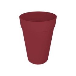 ELHO Pot de fleur Loft Urban Rond - Haut 35 - Rouge - Ø 33.5 x H 45 c