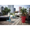 ELHO Pot de fleur Loft Urban Rond - Haut 35 - Rouge - Ø 33.5 x H 45 c