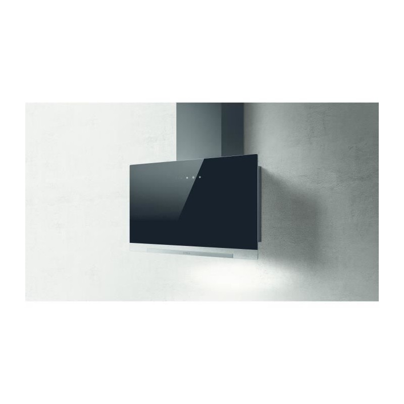 Hotte - ELICA - Aplomb - BL/A/60 - 58,8 x 65,5-99 x 25 cm - Verre noir Hotte - ELICA - Aplomb - BL/A/60 - 58,8 x 65,5-99 x 25 cm - Verre noir