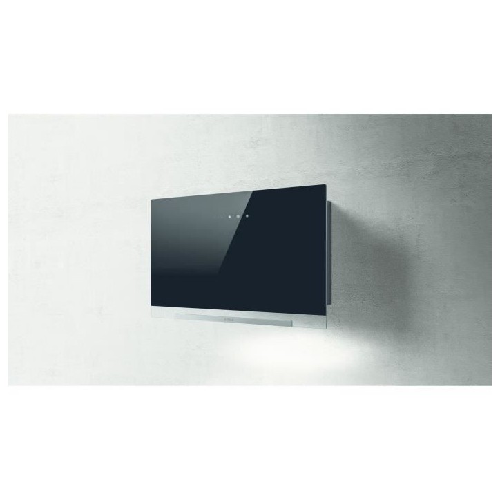 Hotte - ELICA - Aplomb - BL/A/60 - 58,8 x 65,5-99 x 25 cm - Verre noir / Gris anthracite Hotte - ELICA - Aplomb - BL/A/60 - 58,8 x 65,5-99 x 25 cm - Verre noir / Gris anthracite