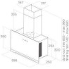 Hotte - ELICA - Aplomb - BL/A/60 - 58,8 x 65,5-99 x 25 cm - Verre noir
