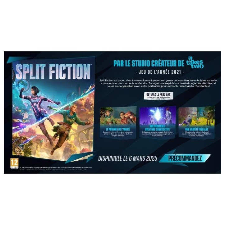 SPLIT FICTION - Jeu Nintendo Switch 2 (Code in the box)