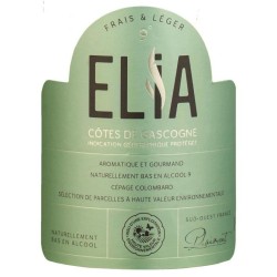 Elia 2024 IGP Côtes de Gascogne Vin blanc du Sud Ouest Naturellement