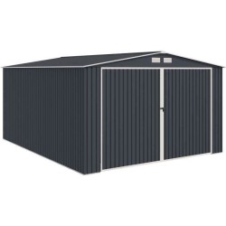 Abri de jardin / Garage en métal 18,2 m² - 380 x 480 x 232 - ORION K
