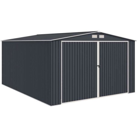 Abri de jardin / Garage en métal 18,2 m² - 380 x 480 x 232 - ORION K