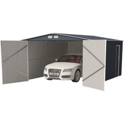 Abri de jardin / Garage en métal 18,2 m² - 380 x 480 x 232 - ORION K