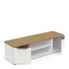 Ensemble Salon ACCESS : Table basse + Banc TV + Enfilade 4 portes - De