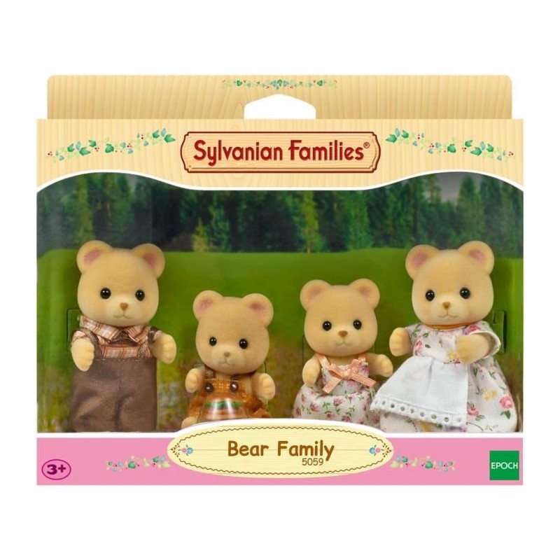Figurines miniatures - SYLVANIAN FAMILIES - La famille Ours - 4 person Figurines miniatures - SYLVANIAN FAMILIES - La famille Ours - 4 person