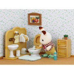 SYLVANIAN FAMILIES - 5015 - Frere Lapin Chocolat et Toilettes - Villag
