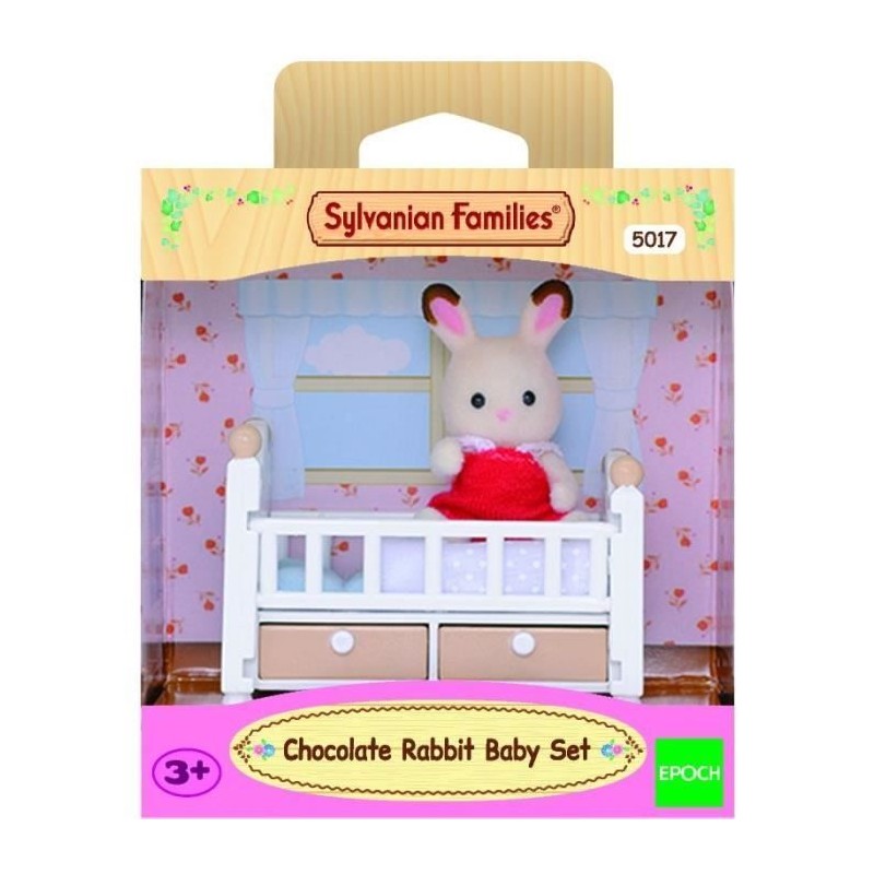Lit de bébé avec figurine bébé Lapin Chocolat - SYLVANIAN FAMILIES Lit de bébé avec figurine bébé Lapin Chocolat - SYLVANIAN FAMILIES