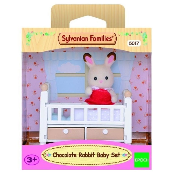 Lit de bébé avec figurine bébé Lapin Chocolat - SYLVANIAN FAMILIES - LES MEUBLES ET ACCESSOIRES Lit de bébé avec figurine bébé Lapin Chocolat - SYLVANIAN FAMILIES - LES MEUBLES ET ACCESSOIRES