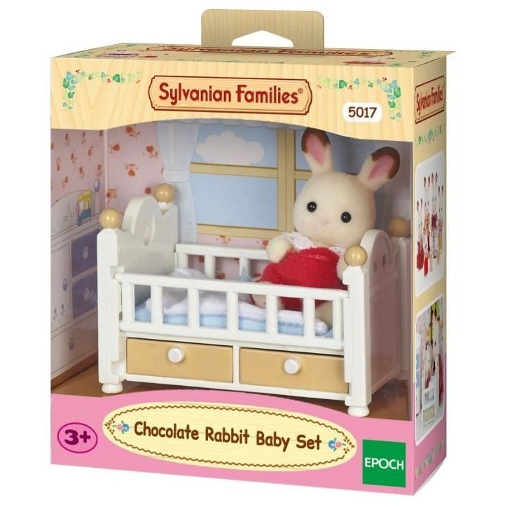 Lit de bébé avec figurine bébé Lapin Chocolat - SYLVANIAN FAMILIES - LES MEUBLES ET ACCESSOIRES Lit de bébé avec figurine bébé Lapin Chocolat - SYLVANIAN FAMILIES - LES MEUBLES ET ACCESSOIRES