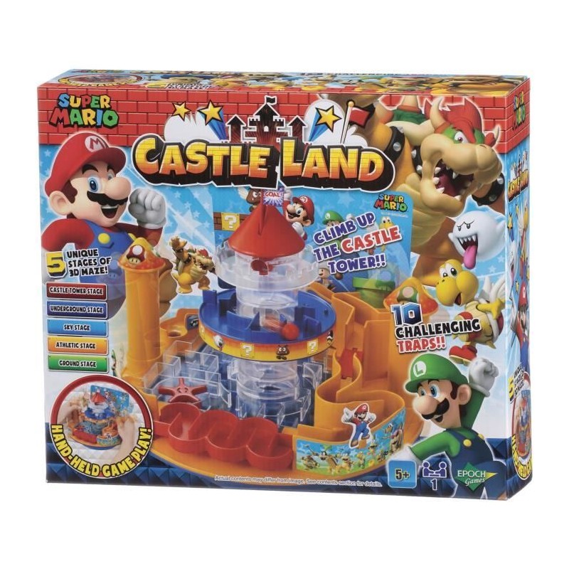 Jeu de société - EPOCH 7378 - Super Mario Castle Land Jeu de société - EPOCH 7378 - Super Mario Castle Land