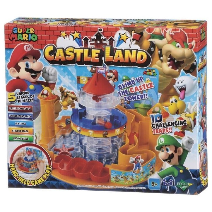 Jeu de société - EPOCH 7378 - Super Mario Castle Land Jeu de société - EPOCH 7378 - Super Mario Castle Land