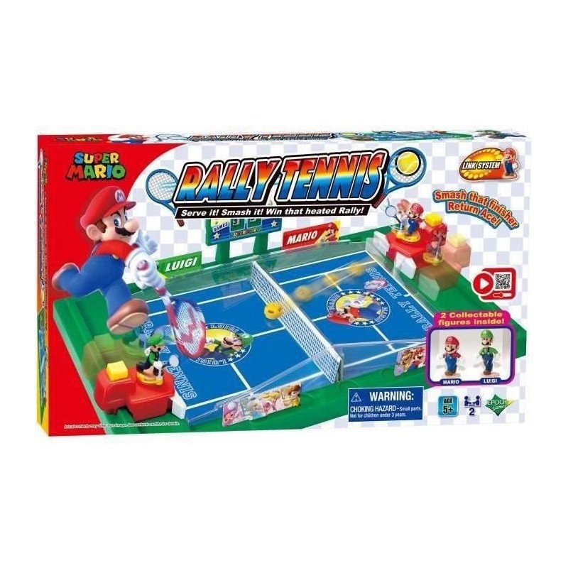 Jeu de Tennis Super Mario Rally - EPOCH Games - Jeu d'ambiance et d'ac Jeu de Tennis Super Mario Rally - EPOCH Games - Jeu d'ambiance et d'ac
