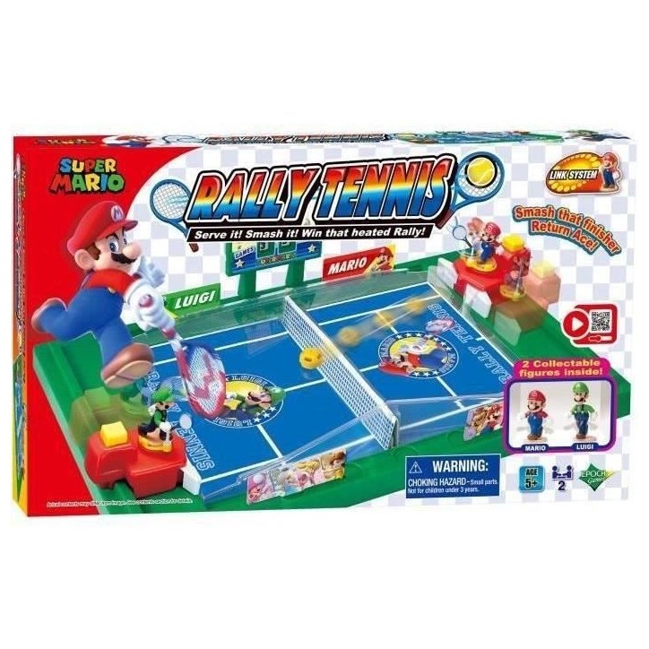 Jeu de Tennis Super Mario Rally - EPOCH Games - Jeu d'ambiance et d'action Jeu de Tennis Super Mario Rally - EPOCH Games - Jeu d'ambiance et d'action