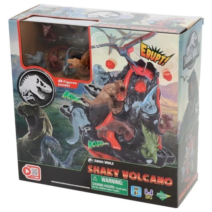 Jeu de Société - EPOCH GAMES - Jurassic World Shaky Volcano - Volcan en Éruption, Dinosaures a Sauver ! Jeu de Société - EPOCH GAMES - Jurassic World Shaky Volcano - Volcan en Éruption, Dinosaures a Sauver !