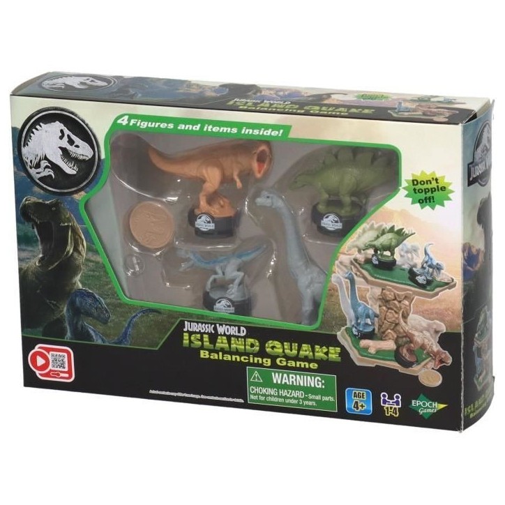Jeu d'Équilibre - EPOCH GAMES - Jurassic World Island Quake - Dinosaures sur Plateforme, Dernier en Place Gagne ! Jeu d'Équilibre - EPOCH GAMES - Jurassic World Island Quake - Dinosaures sur Plateforme, Dernier en Place Gagne !