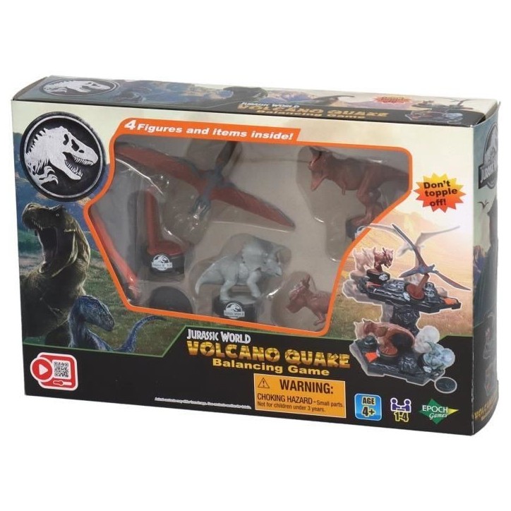 Jeu d'Équilibre - EPOCH GAMES - Jurassic World Volcano Quake - Dinosaures sur Plateforme, Dernier en Place Gagne ! Jeu d'Équilibre - EPOCH GAMES - Jurassic World Volcano Quake - Dinosaures sur Plateforme, Dernier en Place Gagne !