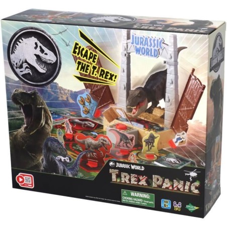 Jeu de société avec figurine T-Rex - EPOCH - Jurassic World T-Rex Es
