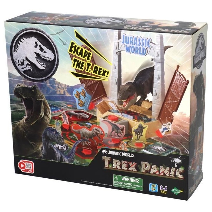 Jeu de société avec figurine T-Rex - EPOCH - Jurassic World T-Rex Escape Jeu de société avec figurine T-Rex - EPOCH - Jurassic World T-Rex Escape