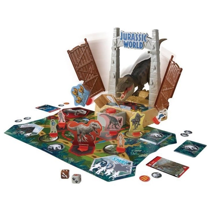 Jeu de société avec figurine T-Rex - EPOCH - Jurassic World T-Rex Escape Jeu de société avec figurine T-Rex - EPOCH - Jurassic World T-Rex Escape