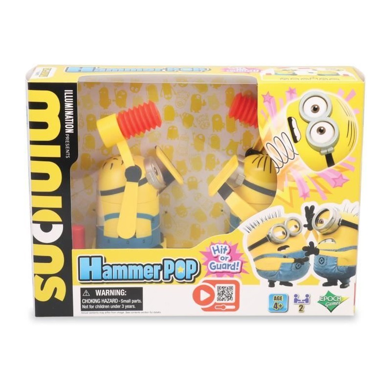 Jeu d'Adresse - EPOCH GAMES - Minions Hammer POP - Tape sur la Tete du Jeu d'Adresse - EPOCH GAMES - Minions Hammer POP - Tape sur la Tete du