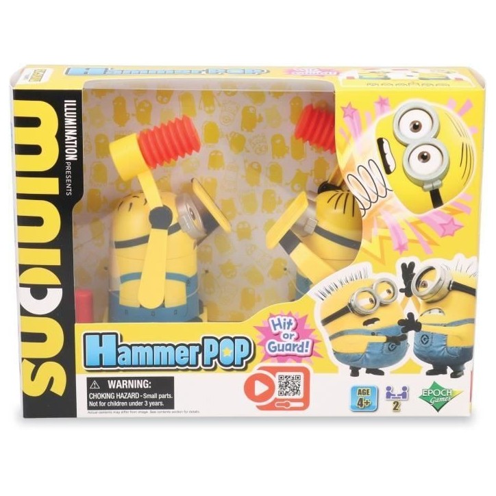 Jeu d'Adresse - EPOCH GAMES - Minions Hammer POP - Tape sur la Tete du Minion, Gagne le Point ! Jeu d'Adresse - EPOCH GAMES - Minions Hammer POP - Tape sur la Tete du Minion, Gagne le Point !