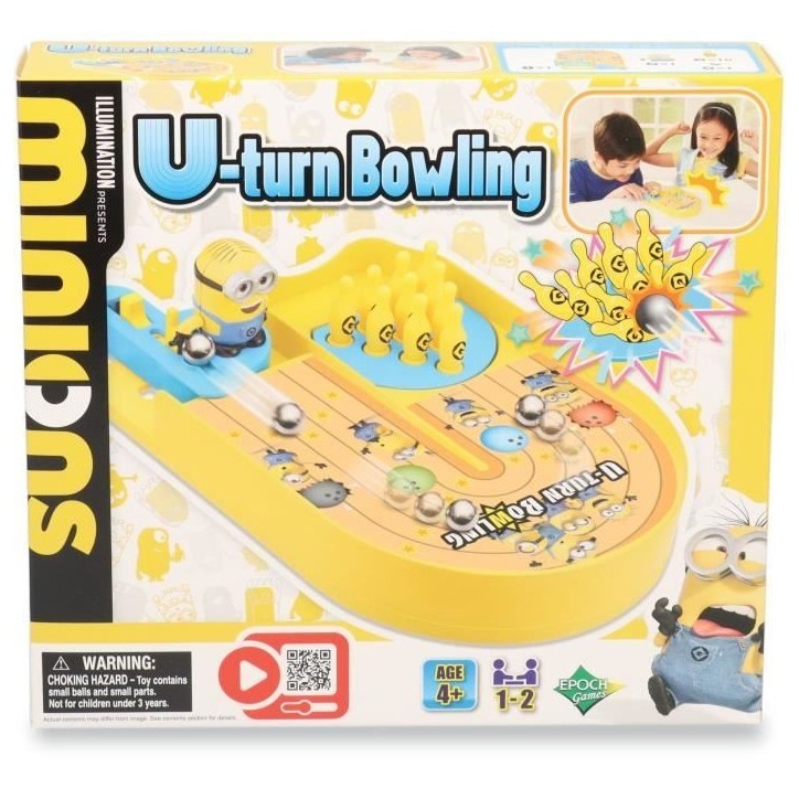 Jeu de Bowling - EPOCH GAMES - Minions U-turn Bowling - Réalise un Strike avec les Minions ! Jeu de Bowling - EPOCH GAMES - Minions U-turn Bowling - Réalise un Strike avec les Minions !