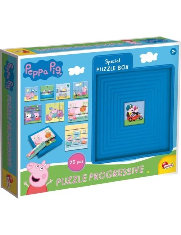 Puzzles progressifs Peppa Pig - Boite auto-corrective - LISCIANI