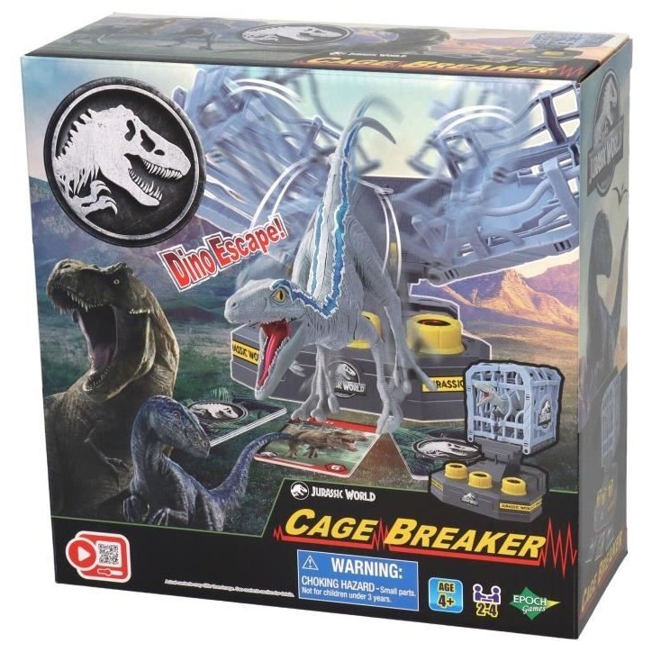 Jeu de société avec T-Rex et cage - EPOCH - Jurassic World Cage Breaker Jeu de société avec T-Rex et cage - EPOCH - Jurassic World Cage Breaker